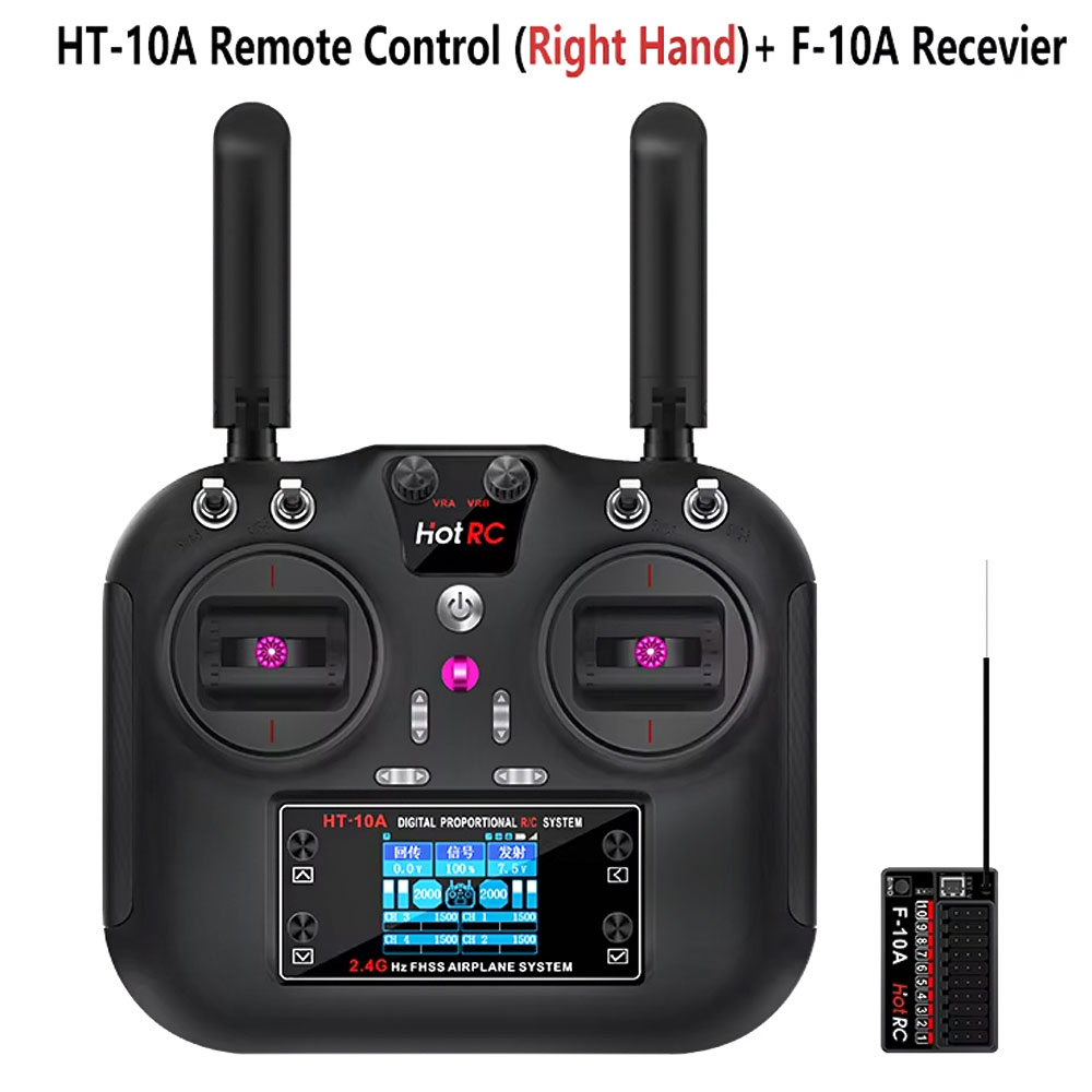 Drone Helicopter Rc - Hotrc HT-10A 2.4G 10CH Transmitter F10A