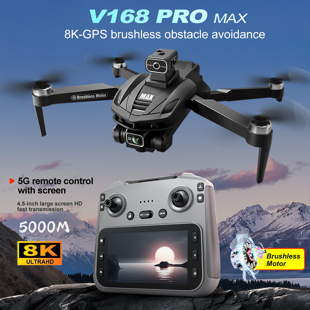 Drone Rc Pro - V168 PRO Max GPS Drone 8K