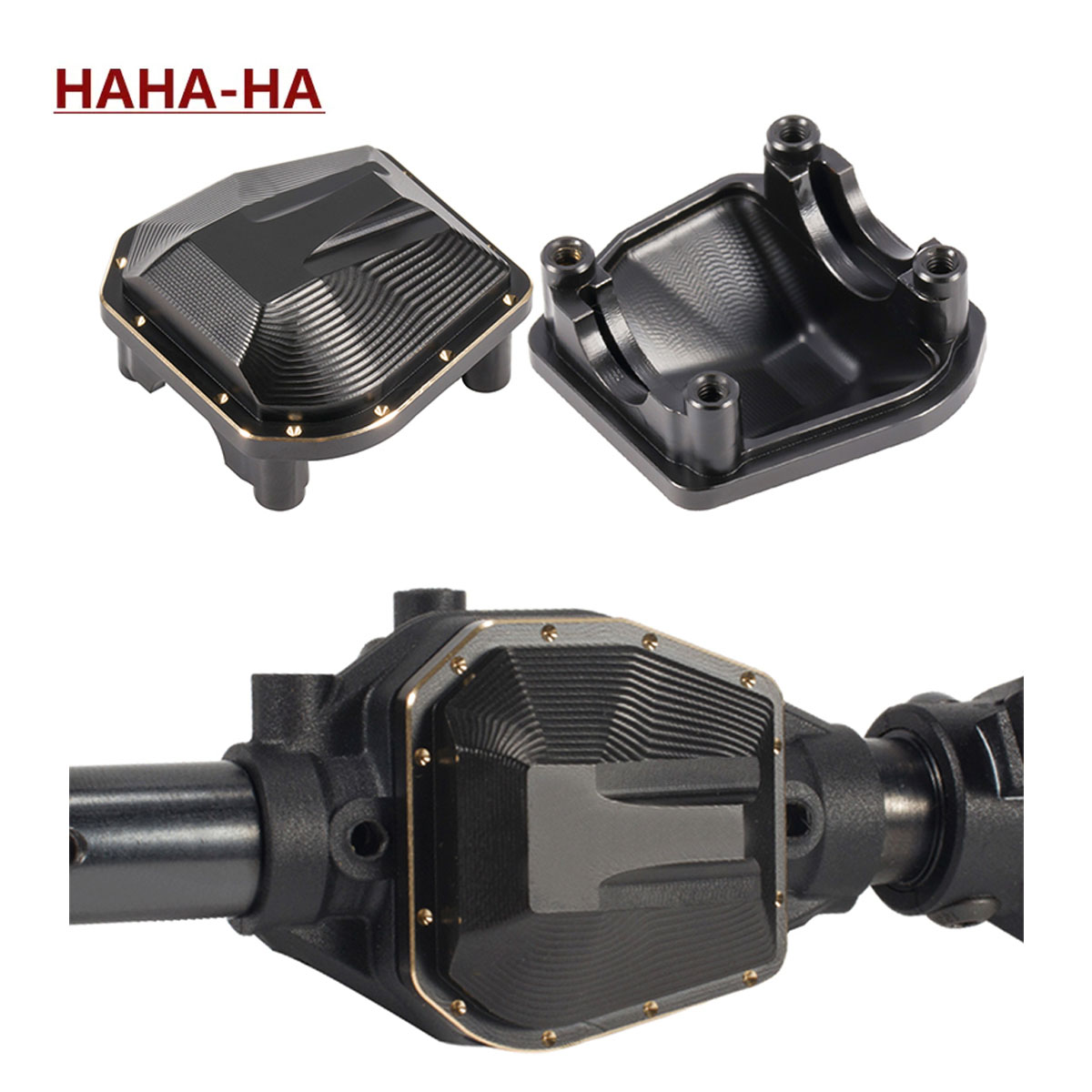 Rc Crawler Axle Parts - 33g Black Coating Brass Diff Cover