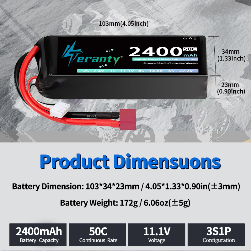 TERANTY 3S 2200/2400/2600mAh L - đánh giá và giá Drone Rc Boat