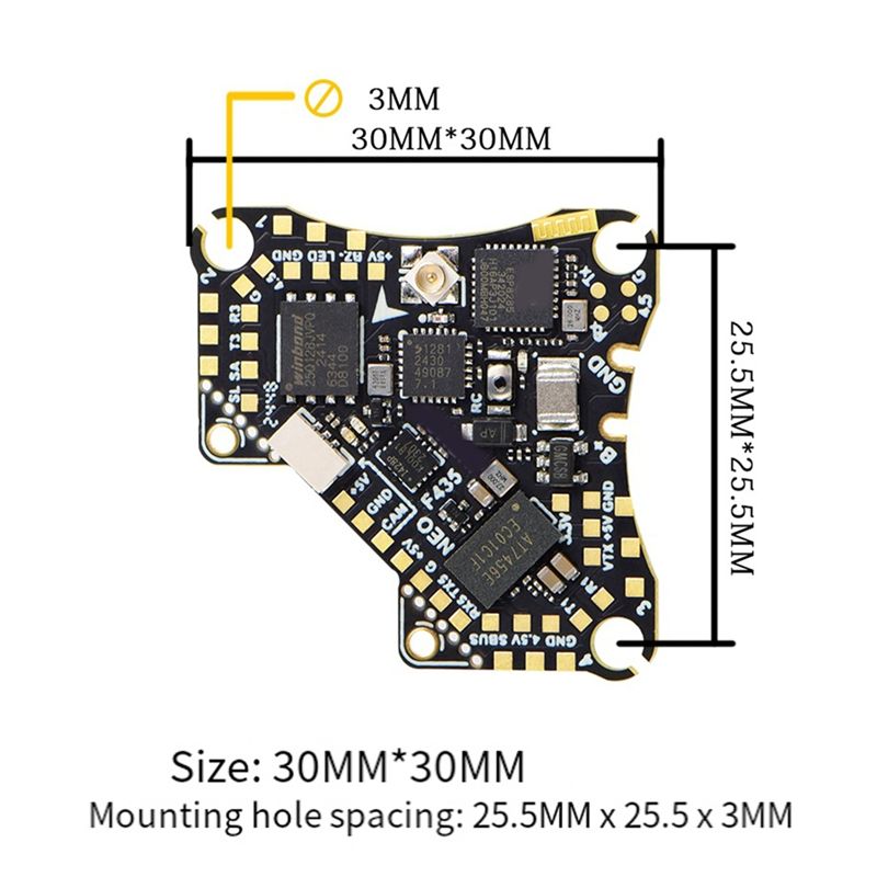 FBIL-F435 NEO 1S AIO Flight Co - đánh giá và giá Drone Rc Flight Controller