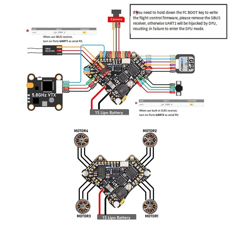 FBIL-F435 NEO 1S AIO Flight Co - đánh giá và giá Drone Rc Flight Controller