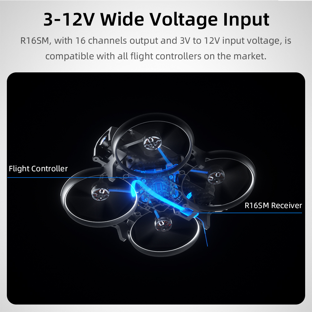 Radiolink R16SM 2.4G 16 Channe - đánh giá và giá Micro Fpv Quad