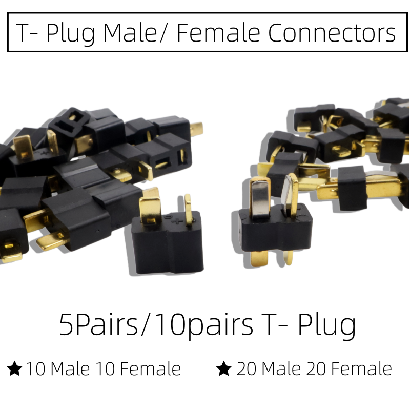 T Plug Male Female Connectors  - đánh giá và giá Drone Rc Not Connected