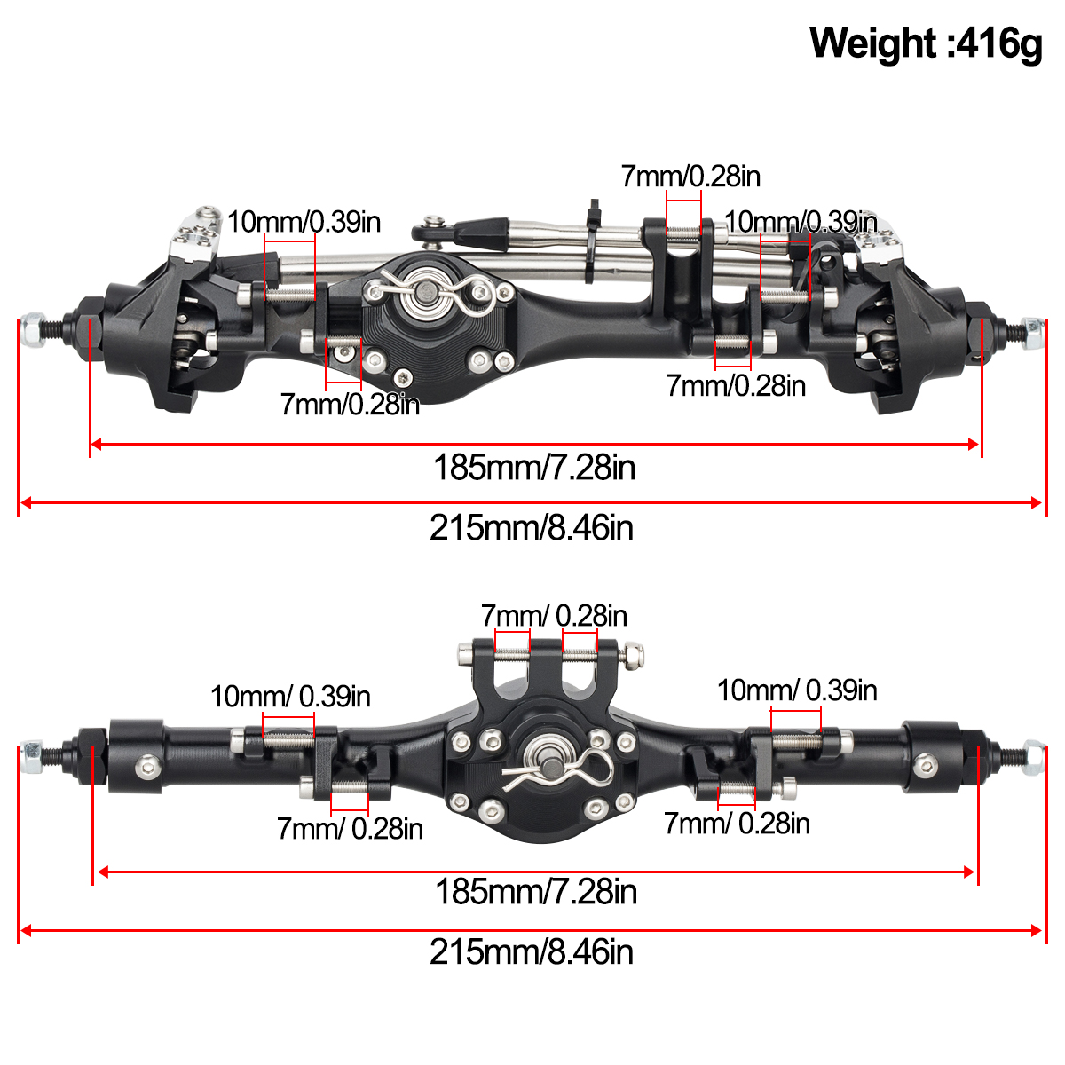 CNC Aluminum Front Rear F10T S - đánh giá và giá Rc Crawler Axle Parts
