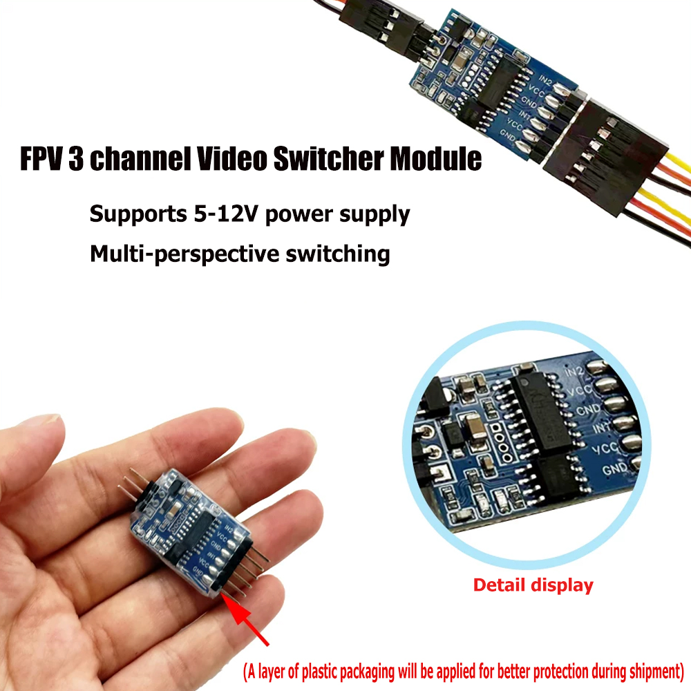 5.8G 3 Channel Video Switcher  - đánh giá và giá Drone Rc Remote Control