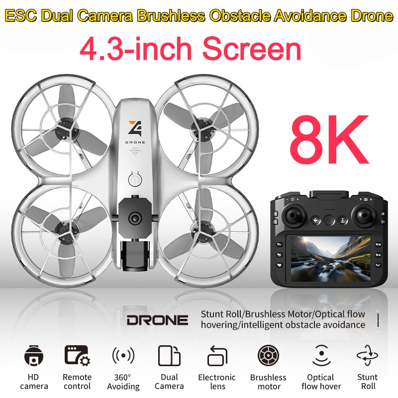 8K ESC Dual Camera Dron Brushl - đánh giá và giá Esc 4In1 Brushless
