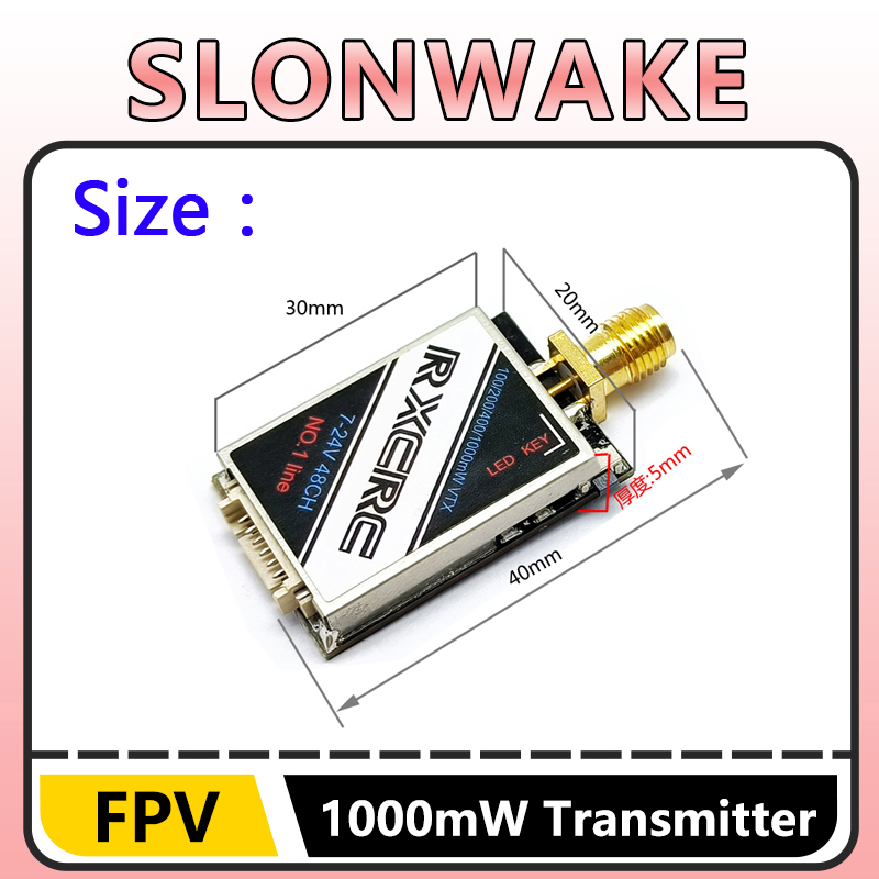 SLONWAKE  5.8G 48CH 1W VTX 100 - đánh giá và giá Drone Rc Remote Control