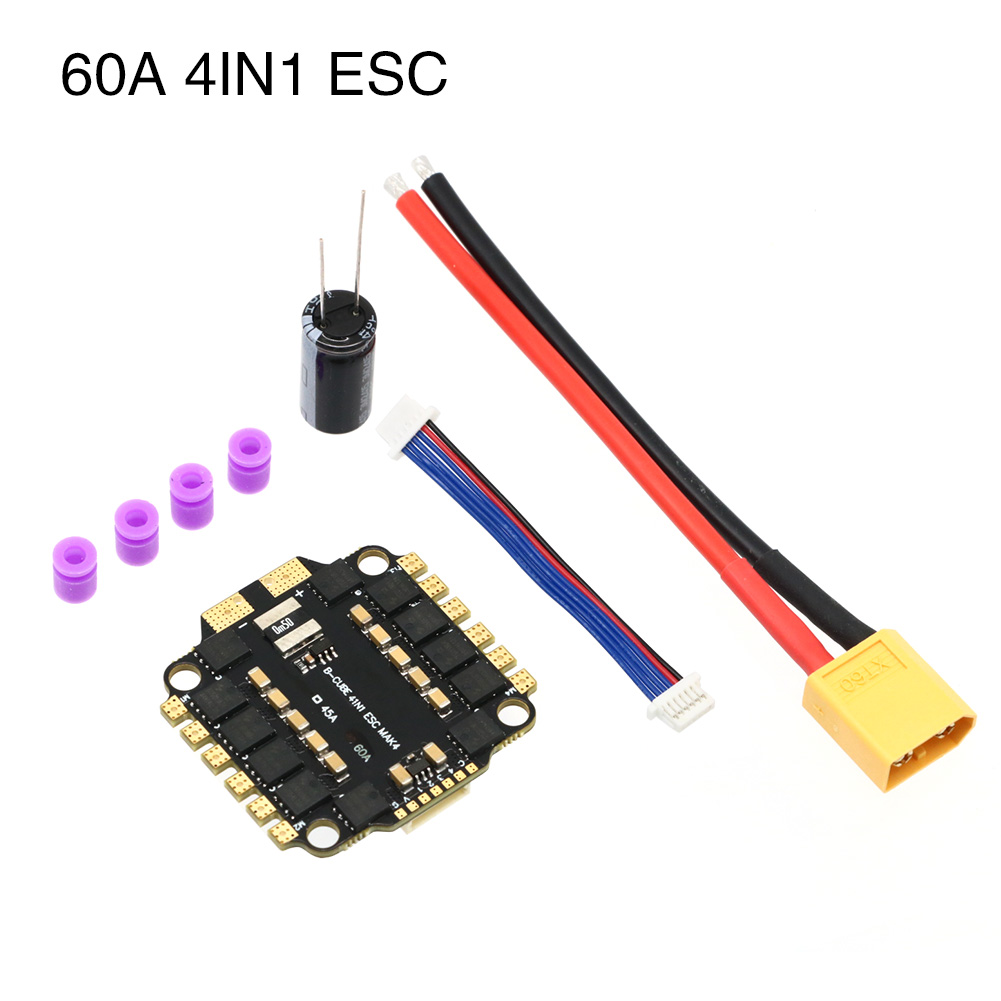 UAngel 4IN1 45A 60A ESC BLHELI - đánh giá và giá Esc 4In1 Brushless