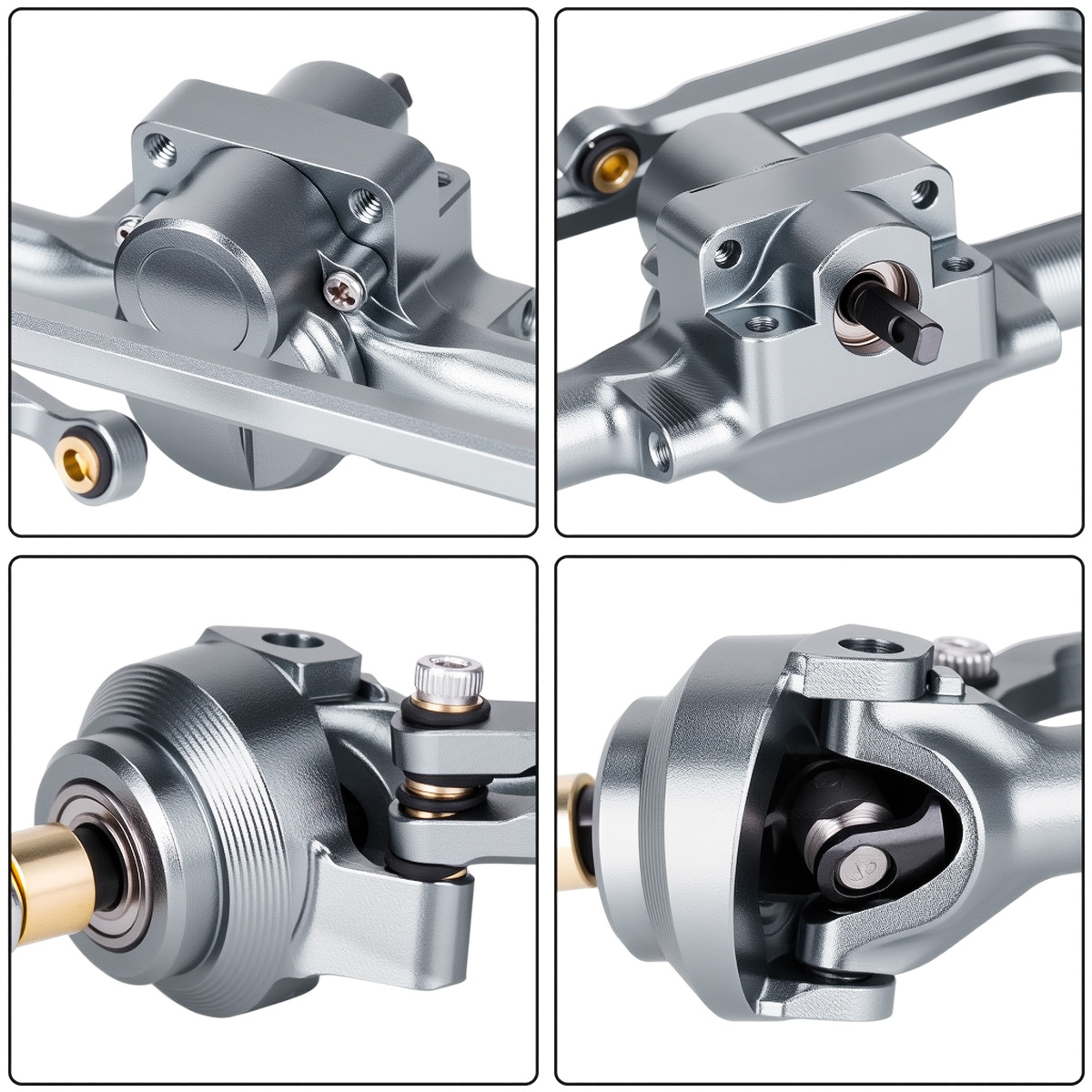 SCX30 1/30 +5mm Aluminum Front - đánh giá và giá Rc Crawler Axle Parts