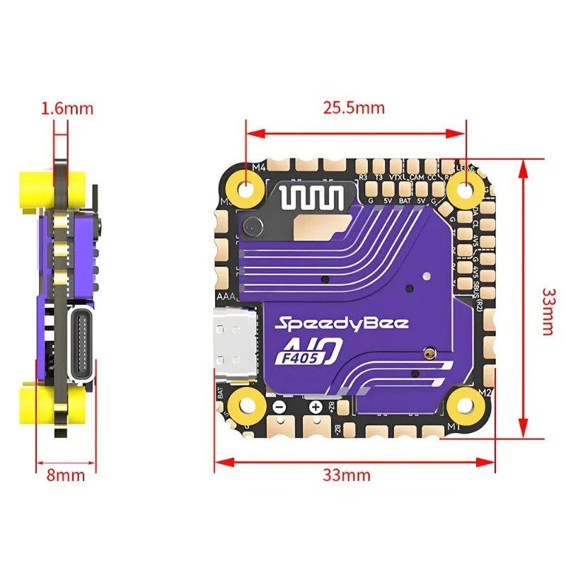SpeedyBee F405 AIO Flight Cont - đánh giá và giá Drone Rc Flight Controller