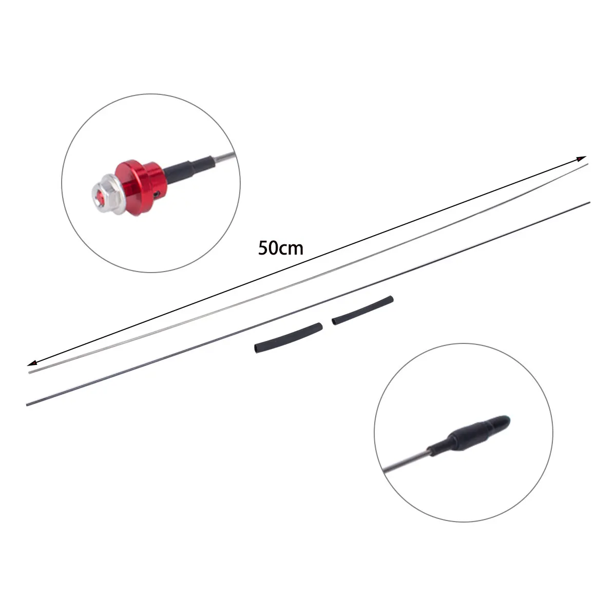 50cm Metal Simulation Antenna  - đánh giá và giá Rc Crawler Axle Parts