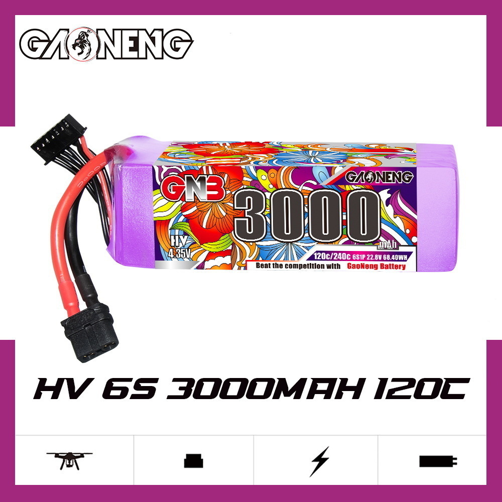 GNB Lipo Battery 6S 22.8V 3000 - đánh giá và giá Drone Rc Boat