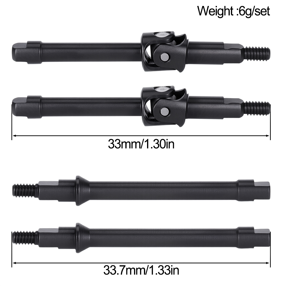 4Pcs Steel Front Rear Axle CVD - đánh giá và giá Rc Crawler Axle Parts